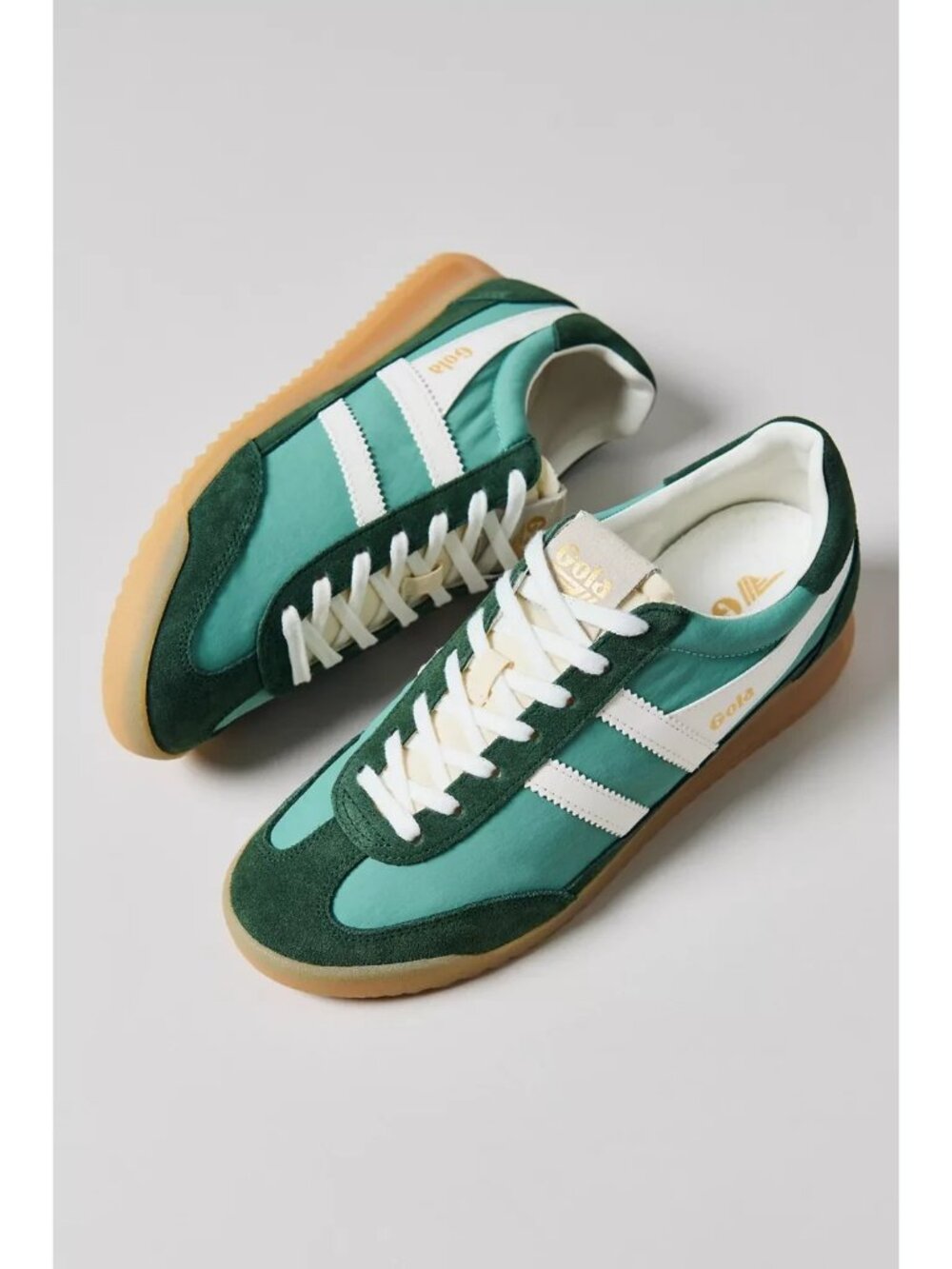 Gola Women's Firefly Sneakers Green Mist/Evergreen/Off White Gum US Size 7.5